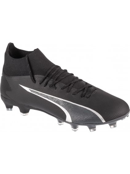 Čierne členkové kopačky Puma Ultra Pro FG/AG