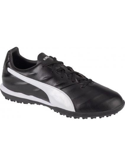 Čierne kožené kopačky Puma King Pro 21 TT