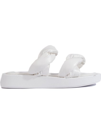 Biele nazuváky na hrubej podrážke