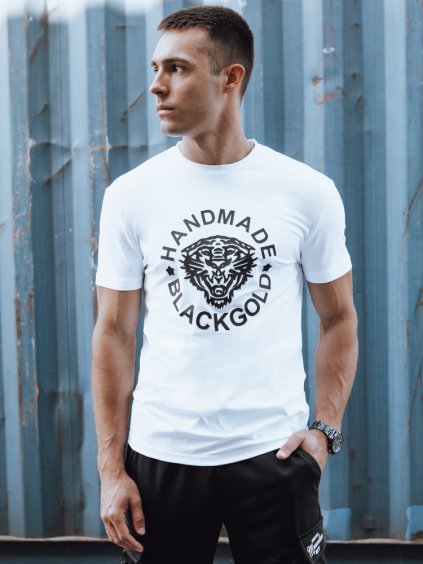 Biele pánske tričko s potlačou