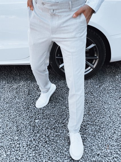 Sivé spoločenské nohavice