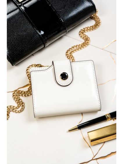 Peterson Biela stredne veľká peňaženka Y679