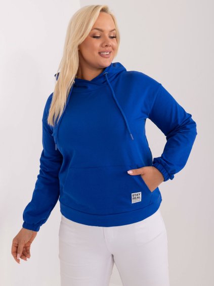 Modrá mikina s kapucňou