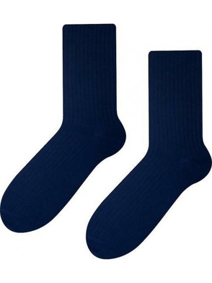 Tmavomodré pánske bambusové ponožky Art.165