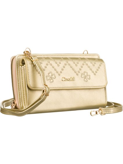 4U Cavaldi Zlatá peňaženka s popruhom M750