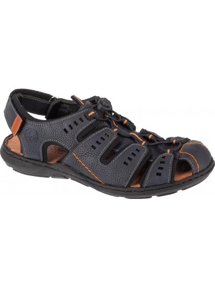 Tmavomodré pánske sandále Rieker Sandals