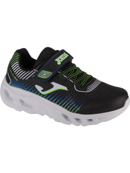 Čierne chlapčenské svietiace tenisky Joma Aquiles Jr 2401