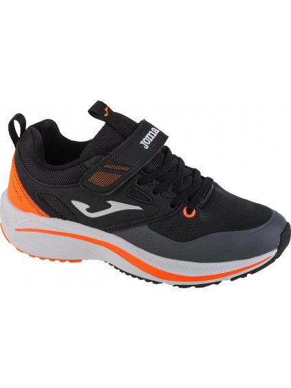Čierno-oranžové chlapčenské tenisky Joma Ferro Jr 2201