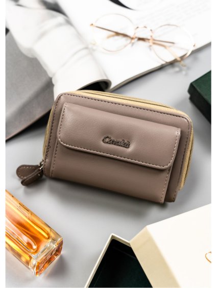 4U Cavaldi Béžová priestranná peňaženka M762