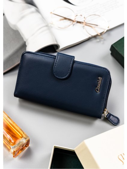 4U Cavaldi Tmavomodrá veľká peňaženka M759