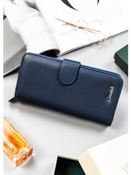 4U Cavaldi Tmavomodrá veľká peňaženka M777