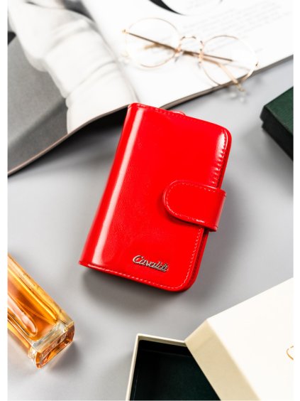 4U Cavaldi Červená stredná peňaženka M773