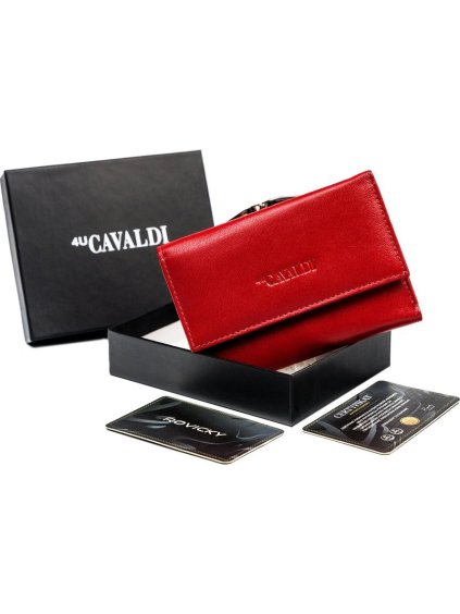 Cavaldi Červená peňaženka s RFID M416