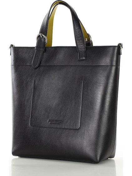 MARCO MAZZINI Čierna dámska štýlová shopper kabelka