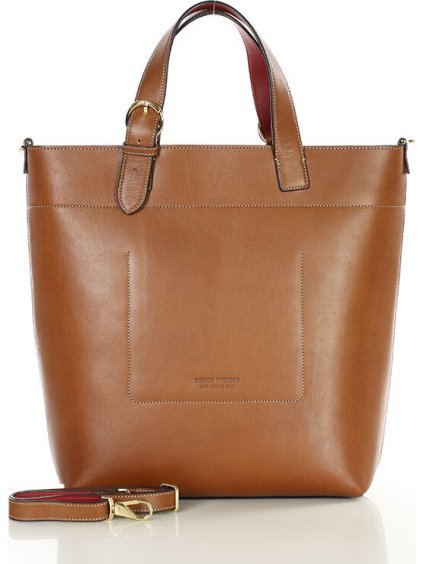 MARCO MAZZINI Svetlo hnedá dámska štýlová shopper kabelka