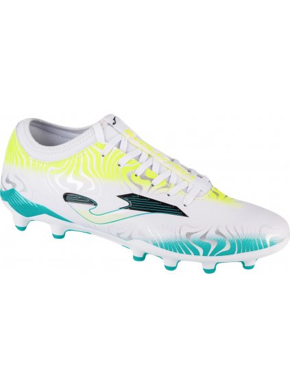 Bielo-tyrkysové kopačky Joma Evolution 2402 FG