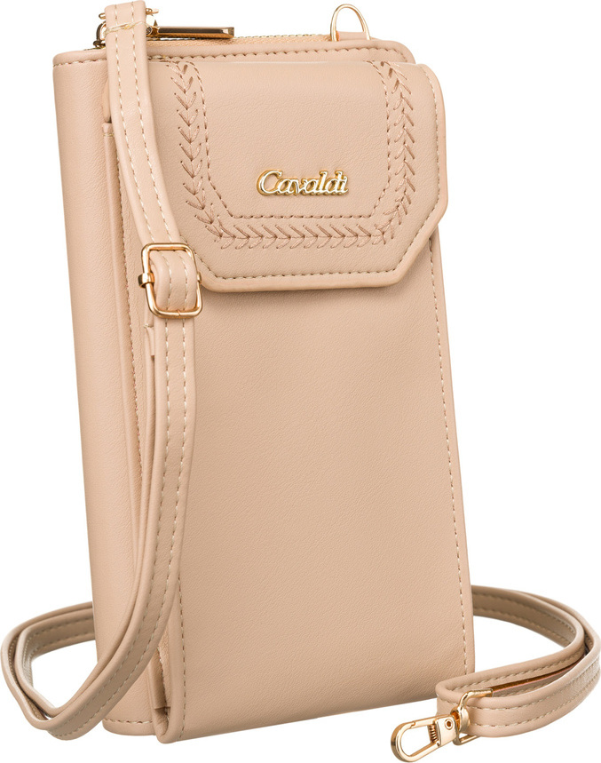 4U Cavaldi béžová peňaženka s odnímateľným popruhom M843 M-15 Veľkosť: ONE SIZE