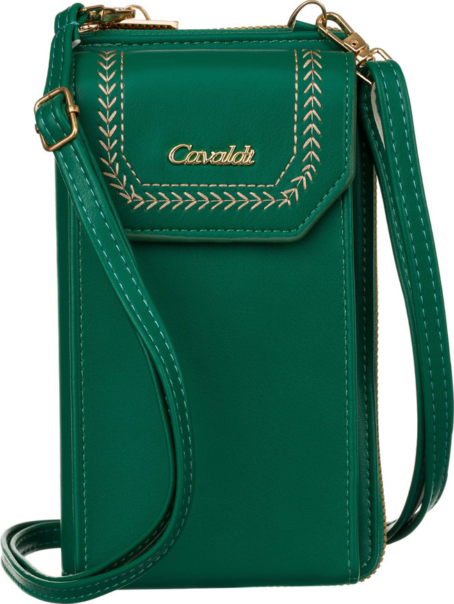 4U Cavaldi tmavozelená peňaženka s odnímateľným popruhom M839 M-15 Veľkosť: ONE SIZE