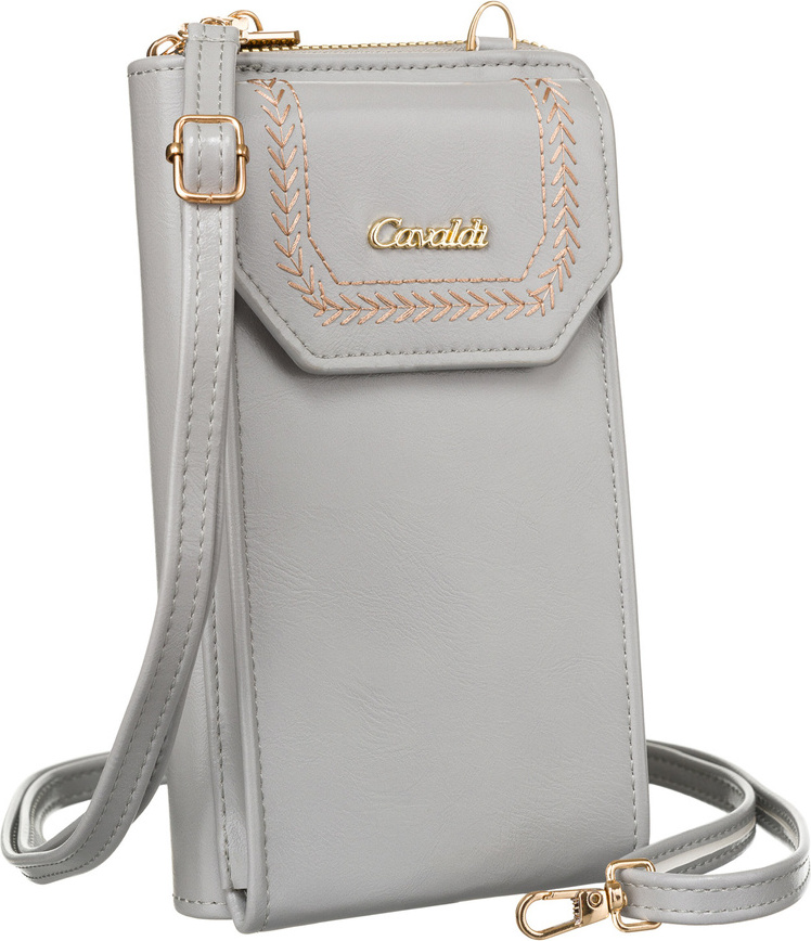 4U Cavaldi sivá peňaženka s odnímateľným popruhom M838 M-15 Veľkosť: ONE SIZE