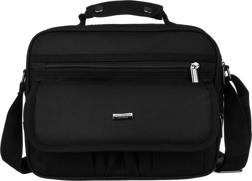 Peterson Čierna priestranná pánska taška PTN 6527 Veľkosť: ONE SIZE