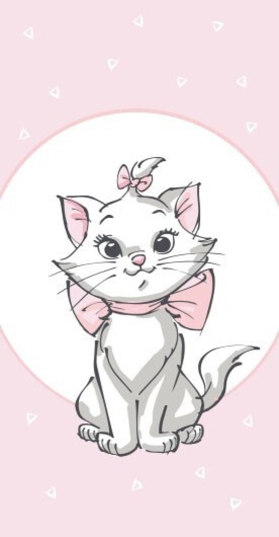 Svetloružová dievčenská osuška Aristocats Marie Veľkosť: ONE SIZE
