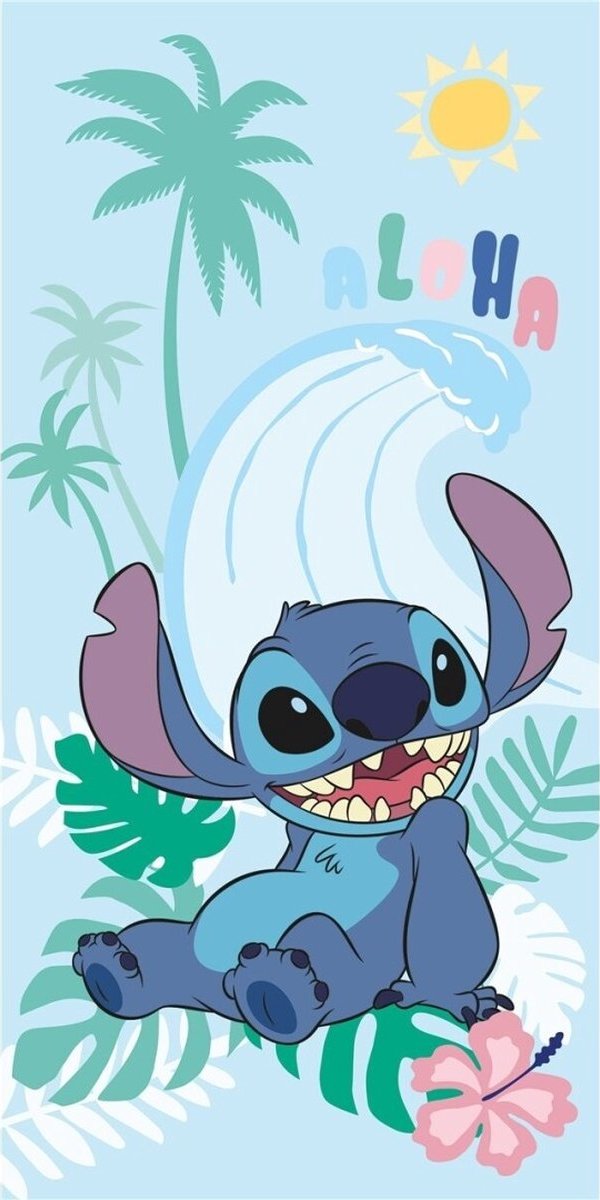 Mintová detská osuška Stitch Veľkosť: ONE SIZE