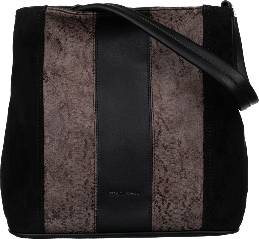 David Jones čierna shopper kabelka s hadím vzorom 6885-4 Veľkosť: ONE SIZE