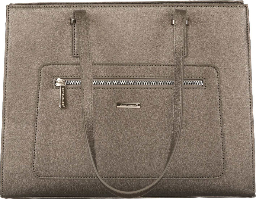 David Jones strieborná elegantná shopper kabelka CH21081 Veľkosť: ONE SIZE