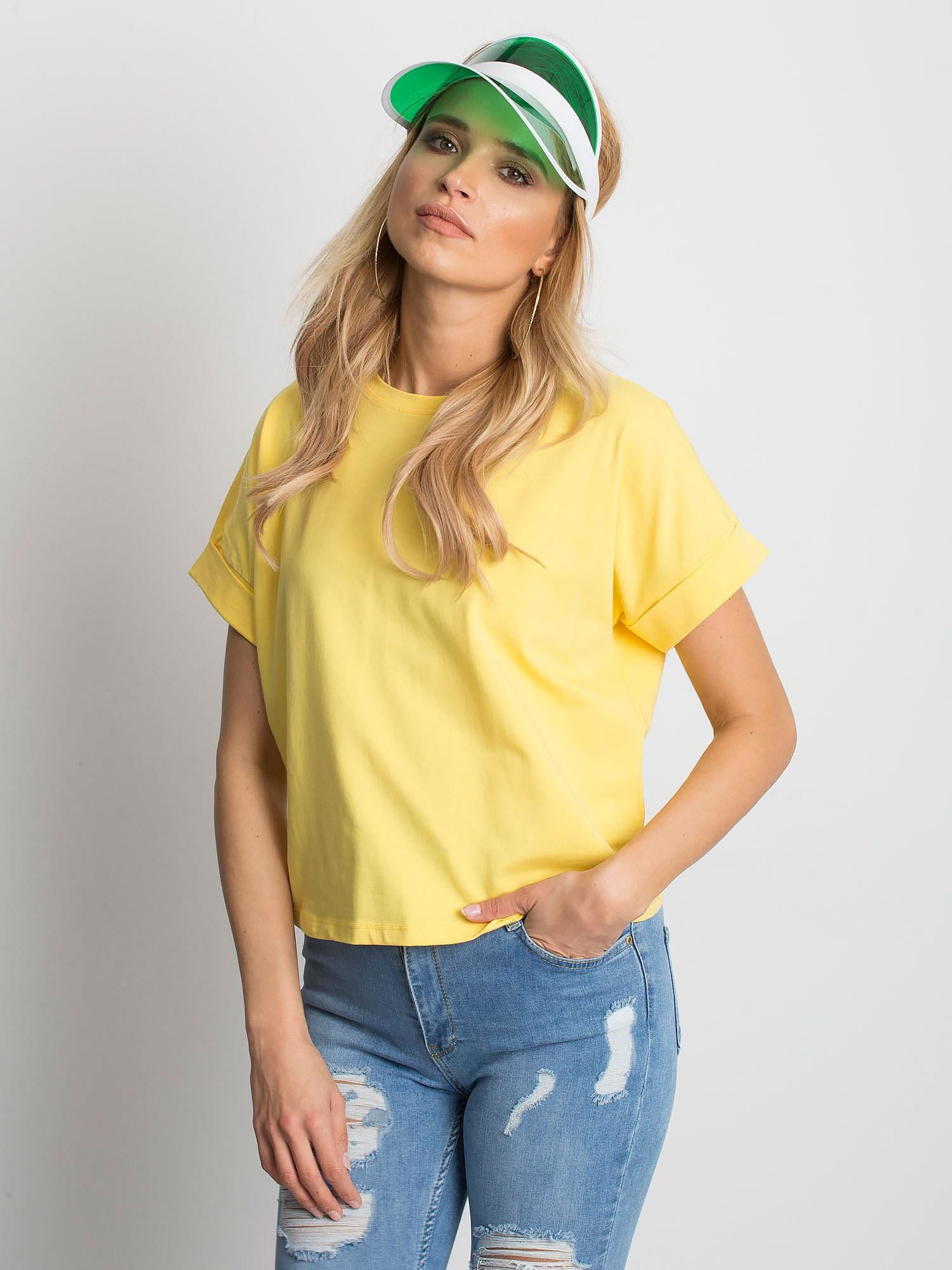 Dámske žlté tričko RV-TS-4841.39P-yellow Veľkosť: XL