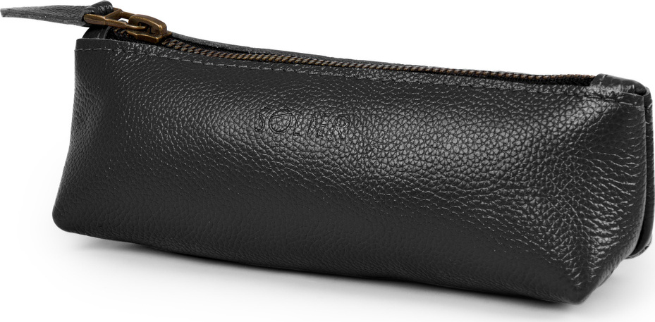 SOLIER Čierne kožené púzdro na perá SW01 (PIÓRNIK SA51 BLACK) Veľkosť: ONE SIZE