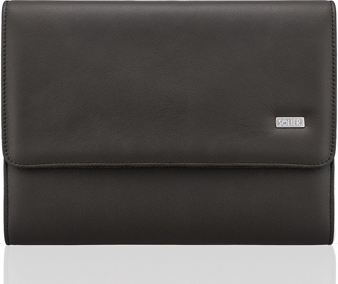 Pánska kožená čierna taška SOLIER (SA01 DARK BROWN) Veľkosť: ONE SIZE