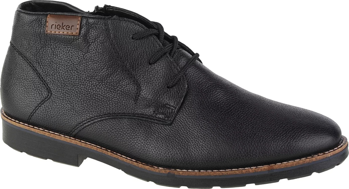 Čierne pánske členkové poltopánky Rieker Booties 15311-00 Veľkosť: 41