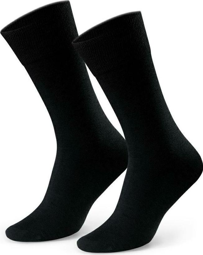Čierne pánske merino ponožky Art.130 LP01, BLACK Veľkosť: 44/46