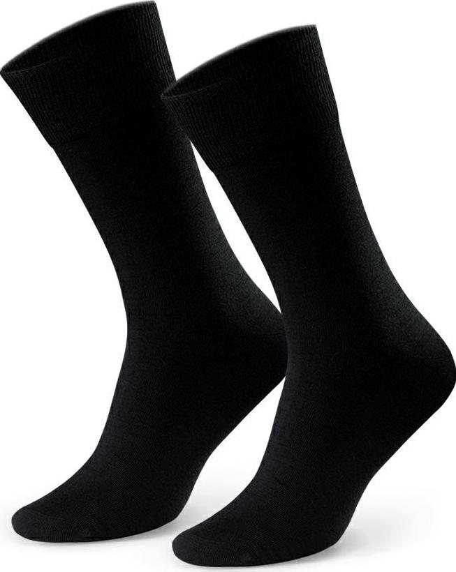 Čierne pánske merino ponožky Art.130 LP01, BLACK Veľkosť: 41/43