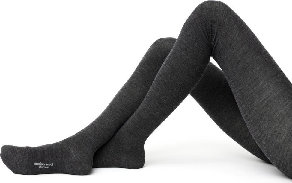 Sivé melanž pančuchy z merino vlny XXL 168-182 Art.130 KB002, SIZE XXL 168 - 182 GRAPHITE MELANGE Veľkosť: 168/182