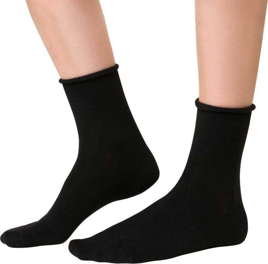 Čierne unisex kašmírové ponožky Art.083 JA004, BLACK Veľkosť: 35/37