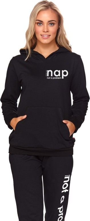 Čierna mikina s kapucňou NAP Veľkosť: S