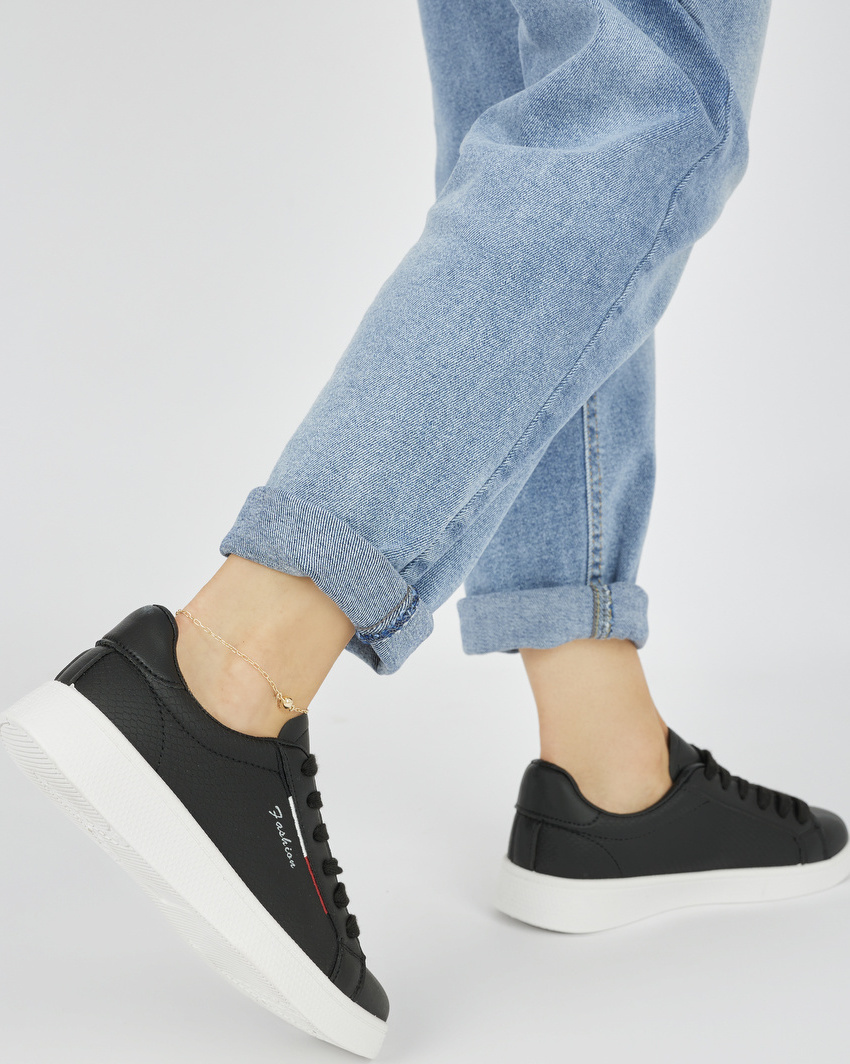 Čierne klasické dámske tenisky A55B Veľkosť: 37