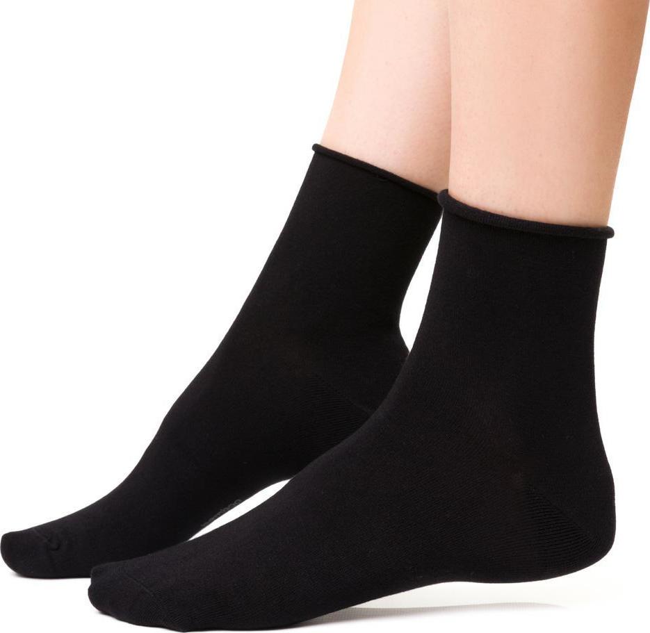 Čierne dámske bambusové ponožky Art.125 WD001, BLACK Veľkosť: 35/37