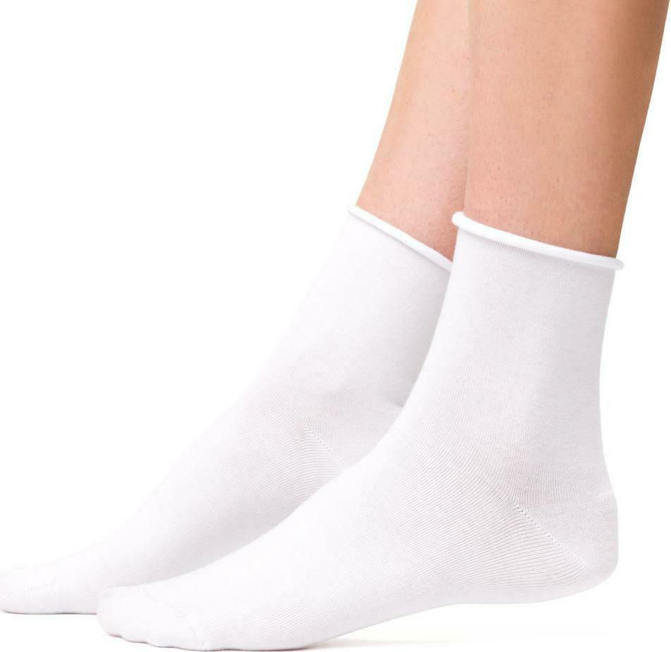 Biele dámske bambusové ponožky Art.125 WD002, WHITE Veľkosť: 38/40