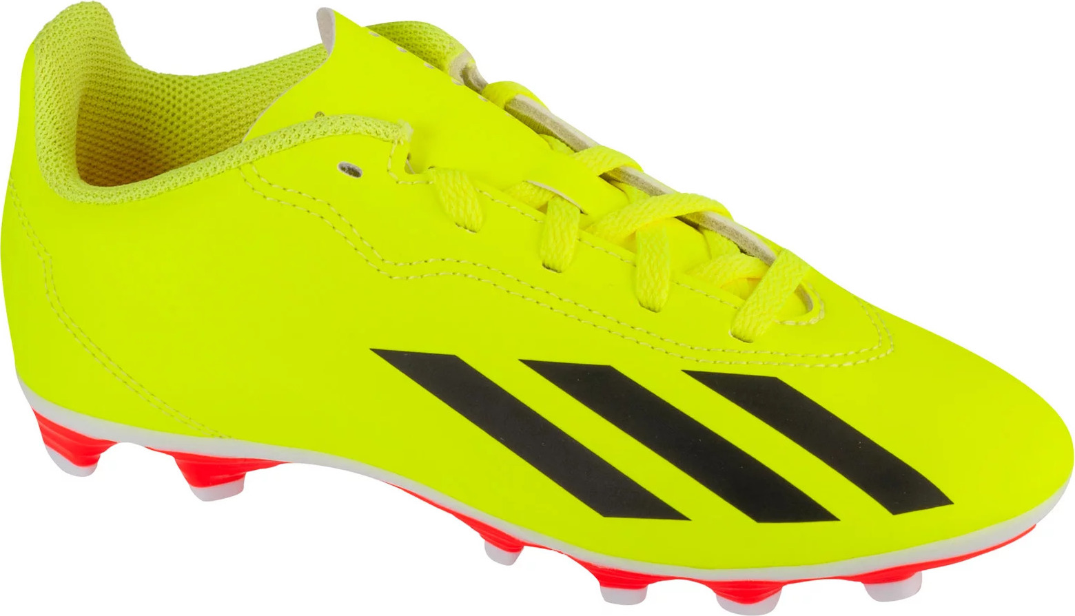 Limetkové chlapčenské kopačky Adidas X Crazyfast Club FXG IF0717 Veľkosť: 33