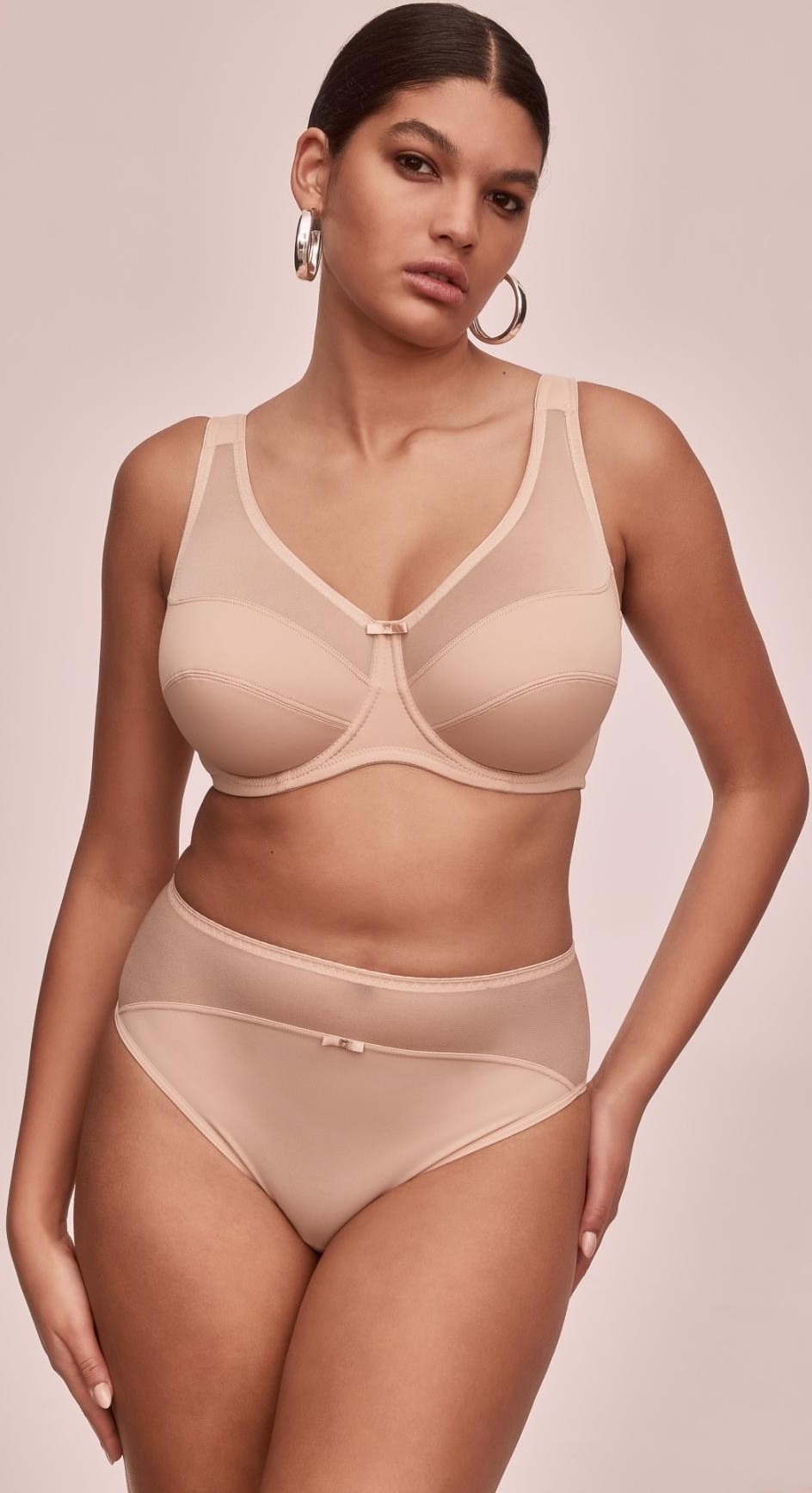 Podprsenka s priesvitnými lemami Alles Havana M Veľkosť: 80G, Barva: telová