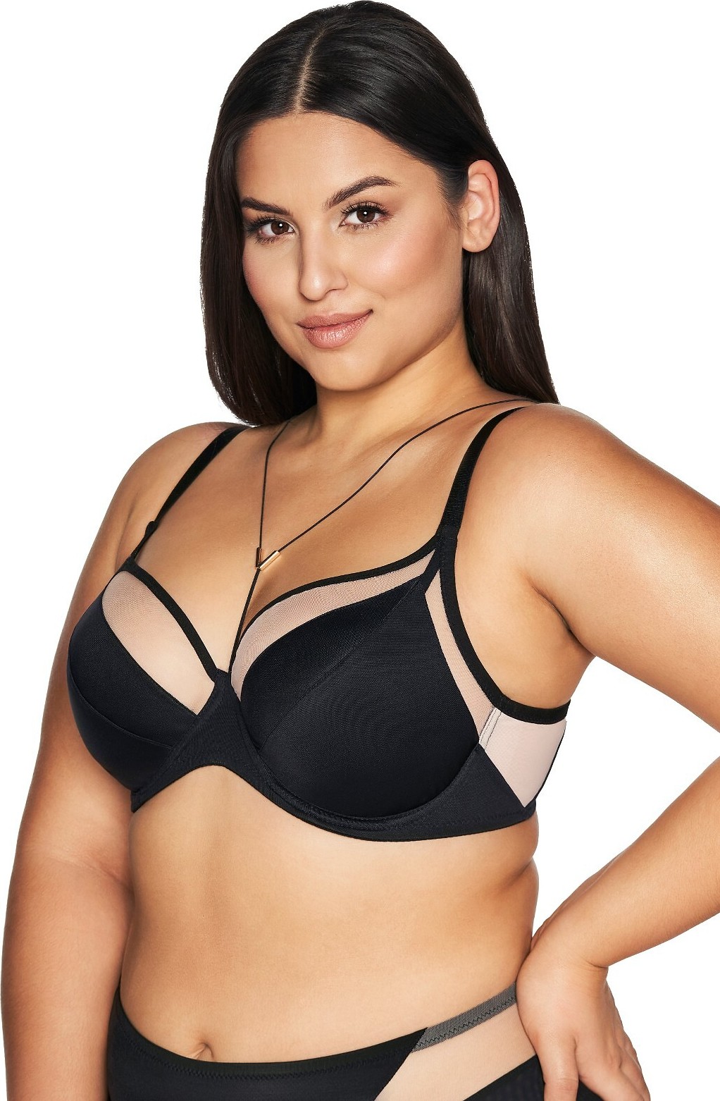 Čierna podprsenka Ava 2136 Black Maxi Veľkosť: 80K