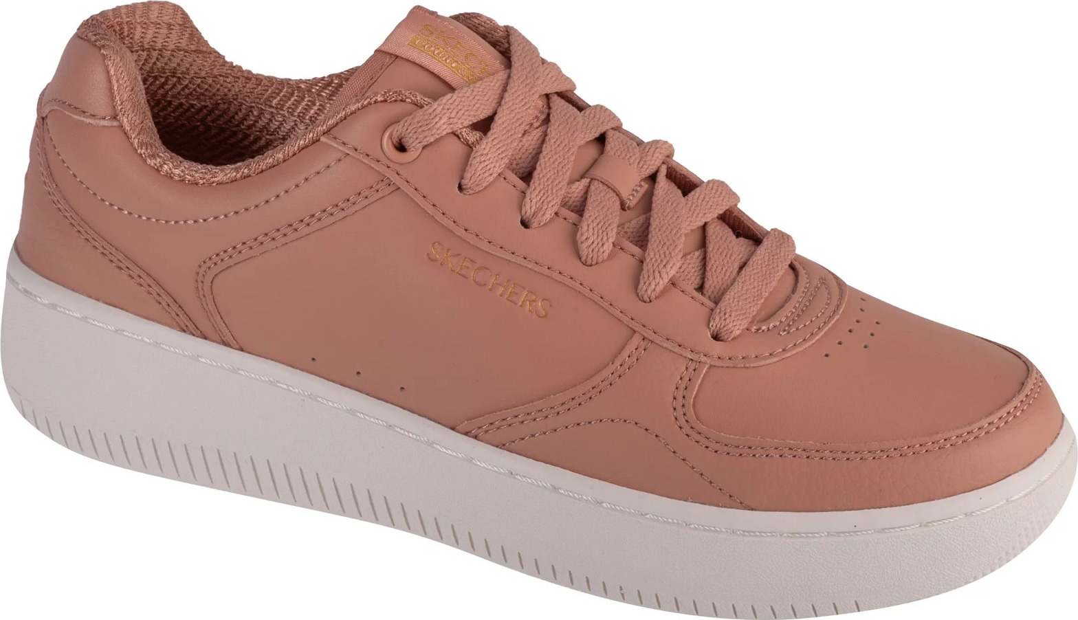 Tmavobéžové dámske tenisky Skechers Sport Court 2.0 - Core Essential 185160-TAN Veľkosť: 36