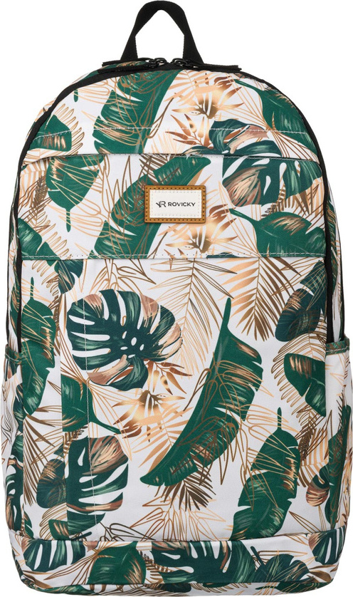 Rovicky biely batoh so zlato-zelenými vzormi R-PST 08 Veľkosť: ONE SIZE
