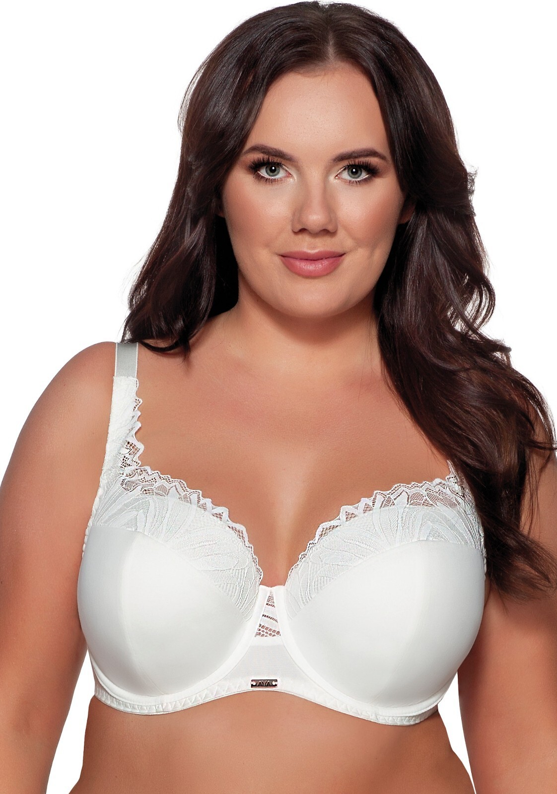 Čipková vystužená podprsenka Ava 2107 Maxi Veľkosť: 85H, Barva: smotanová