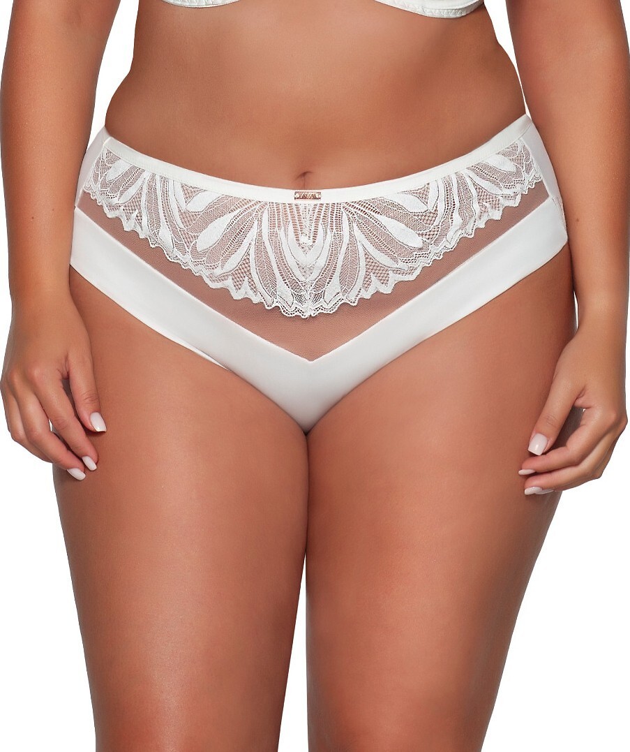 Čipkové nohavičky Ava 2107 Veľkosť: XL, Barva: smotanová