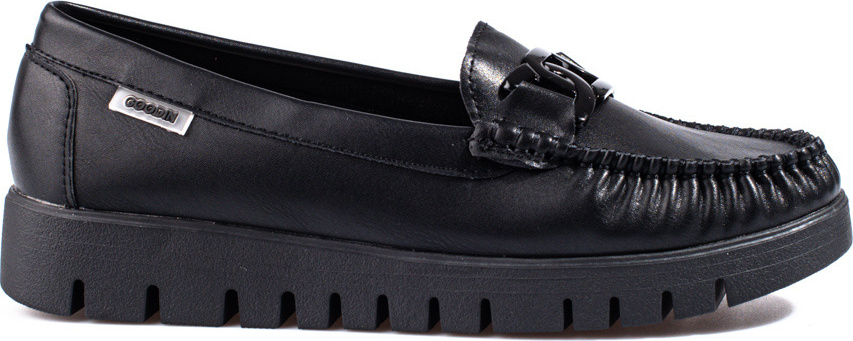 Dámske čierne mokasíny na platforme GD-FL699B-B Veľkosť: 36