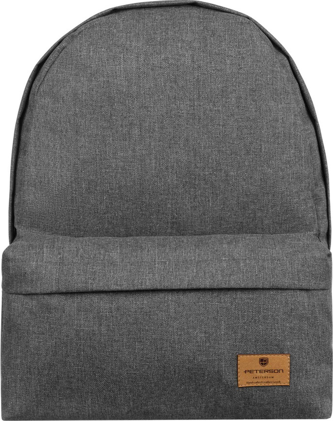 Peterson sivý priestranný športový batoh z polyesteru PTN BULKA Veľkosť: ONE SIZE