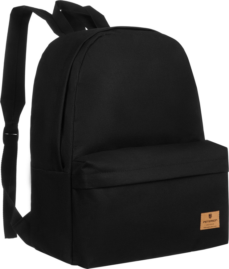 Peterson čierny priestranný športový batoh z polyesteru PTN BULKA Veľkosť: ONE SIZE